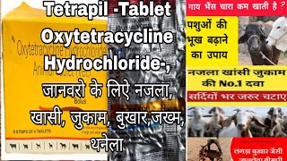 Oxytetracycline Hydrochloride Tablets Tetrapil tablets for Animal Use जानवरो मे उपयोग ली जाने वाली [upl. by Lavotsirc303]