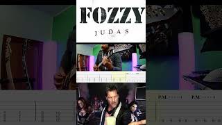 Fozzys Judas Guitar Cover CHRIS JERICHOS BAND guitartabs guitarprotabs metal [upl. by Ilbert]