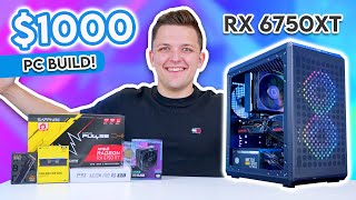 Budget 1000 Gaming PC Build 2023 😄 RX 6750XT Build Guide [upl. by Audrit]