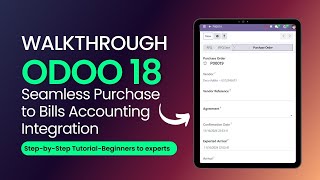 You Wont Believe How Easy Odoo 18 Makes PURCHASE to BILL Automation [upl. by Aleciram222]