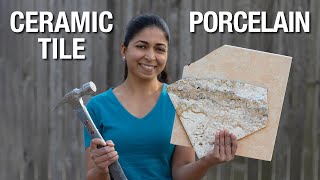 Ceramic vs Porcelain Tiles  Everything you need to know [upl. by Auston]