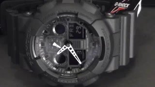 2S Time  CASIO GShock GA1001A1 Velocity Indicator XLarge Series [upl. by Sherer728]