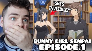 CUTE BUNNY ANIME  Rascal Does Not Dream Of Bunny Girl Senpai  Episode 1  ANIME REACTION [upl. by Nnyloj]