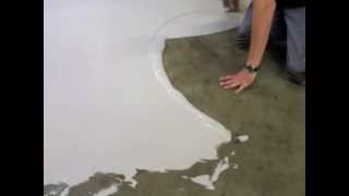 SelfLevelling Floor Coating Application [upl. by Ryann765]