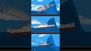 Different ships Vs Tsunami 3 floatingsandbox ship tsunami [upl. by Aidnahs]