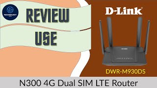 DLink DWR M930DS Wireless N300 4G Dual Band SIM LTE Router  Review Unbox amp Use [upl. by Snook]