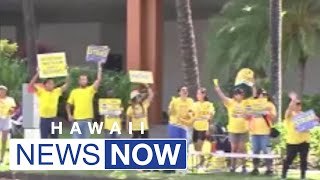 ‘You’re not just taking away from us’ Kapiolani Medical Center nurses begin 1day strike [upl. by Edouard284]