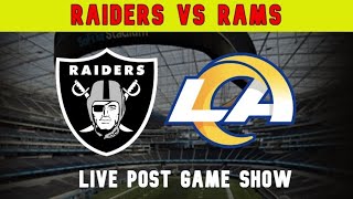 Las Vegas Raiders vs Los Angeles Rams Post Game Show  NFL Week 7  Ep 274 [upl. by Hoban564]