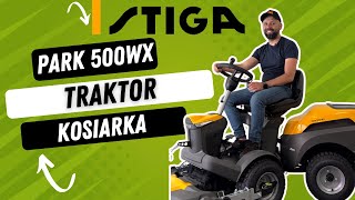 Stiga Park 500 WX traktor kosiarka  Zamów 📞668453708 [upl. by Hussey]