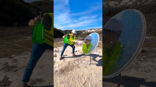 Burning Different Objects with a Solar Concentrator Testing the Power of Sunlight [upl. by Laohcin]