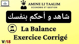 La Balance Comptabilité  6 et 4 Colonnes Exercice Corrigé [upl. by Leinahtan856]