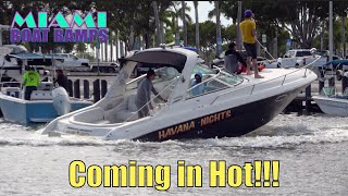 Coming in Hot  Miami Boat Ramps  Black Point Marina [upl. by Conway830]