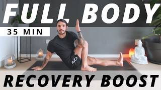 35 Min Full Body Yoga Stretch Routine to Boost Recovery [upl. by Watters]