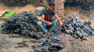 Amazing Process Of manufacturing Bike Kick  Amazing Metal Casting Work In Old Factory [upl. by Ollopa]