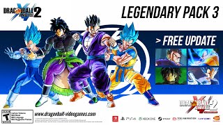 DRAGON BALL XENOVERSE 2  LEGENDARY DLC PACK 3 FREE UPDATE [upl. by Ainnos]