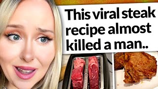 Everyone is doing this TikTok steak recipe and it almost killed a man [upl. by Githens282]