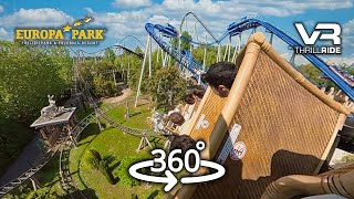 360° Epic VR Roller Coaster Ride on PEGASUS  Europa Park Germany  Mack Rides YoungStar [upl. by Janella]