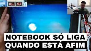 NOTEBOOK REBELDE SÓ LIGA QUANDO QUER ANÁLISE DETALHADO HP DV76000 Parte 1 [upl. by Ahsened]