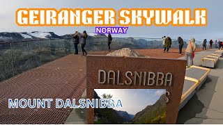 GEIRANGER SKYWALK  MOUNT DALSNIBBA  AND THE SPECTACULAR VIEW POINT NORWAY 4k [upl. by Anuala]