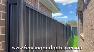 Colorbond Ozzybound Steel Privacy Fencing [upl. by Gasparo801]