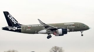 Bombardier Aerospace Cs100 BCS1 landing in Montreal YULCYUL [upl. by Christian170]