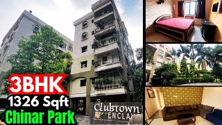 3BHK 1326 Sqft Full Furnished Flat For Sale In Clubtown Enclave Chinar Park [upl. by Ennyrb]