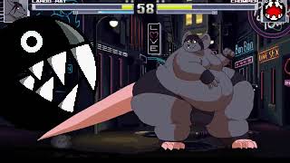 MUGEN Lardo Vs Chain Chomp [upl. by Ahsinahs]