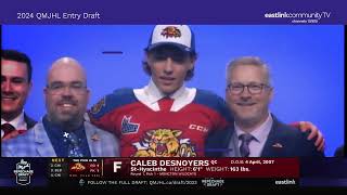 The 2024 QMJHL Entry Draft on Eastlink Community TV [upl. by Nitaf318]