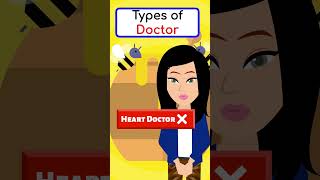 Typs of Dotors  englishspeakingpractice learnenglish englishvocabulary shorts [upl. by Joslyn]