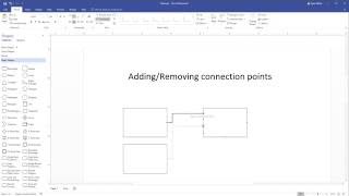 Add or Remove connection points in Visio 2016 [upl. by Idram]