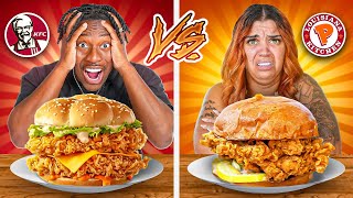 POPEYES VS KFC FOOD CHALLENGE [upl. by Euqinehs]