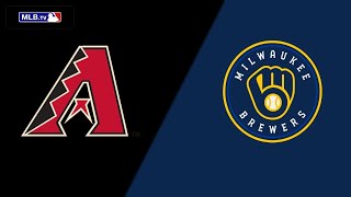 Arizona Diamondbacks VS Milwaukee Brewers MLB live PLAY BY PLAY scoreboard 92124 [upl. by Melosa639]