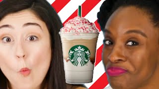 We Tried 15 Holiday Drinks From Starbucks [upl. by Hayouqes]