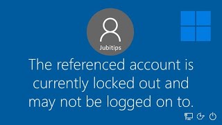 Fix The referenced account is currently locked out error in Windows  Unlock Windows account 2024 [upl. by Schaper]