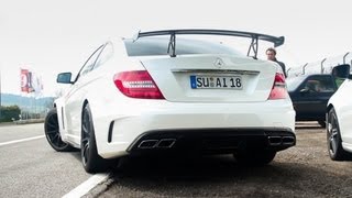 MercedesBenz C63 AMG BLACK SERIES  Revs Acceleration  1080p HD [upl. by Lonna779]