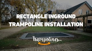 Rectangle Avyna ProLine 10x17 Inground Trampoline Installation  GEN 1 [upl. by Burleigh]