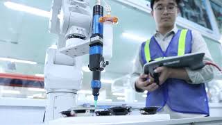 Ứng dụng Robot Bôi Keo  Robotic Gluing System  ETEK [upl. by Nuahs]