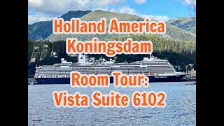 HAL Koningsdam  Spa Verandah Stateroom Full Tour amp Review 4K  Holland America Line [upl. by Grimbal]