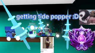 crafting tide popper in hit game bee swarm simulator [upl. by Adnawyek]