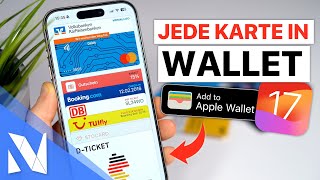 JEDE Karte Tickets DTicket Krankenkasse  in Apple Wallet legen 2024  NilsHendrik Welk [upl. by Yelsnit703]