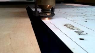 Laser 1000 watt co2 laser in action [upl. by Hurleigh402]