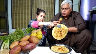 Aloo Paratha Recipe  Chatpata Aloo Paratha  Potato Bread  Potato  Paratha [upl. by Nacim]