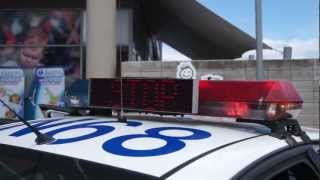 New Zealand Police Car Nautech Siren And MX7000 Light Bar Demo  Albany Emergency Services Open Day [upl. by Burris692]