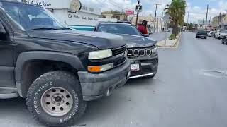 Fuerte choque en la av Lauro Villar y república del Salvador en Matamoros Tamaulipas 12Jun24 [upl. by Leffen419]