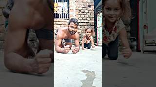 Plank with my cute Bhanji 💪 shorts motivation explore bodybuilding officialdeepak00 [upl. by Letsyrc778]