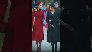 Then expectant Duchess of Sussex curtsying to the Queen Harry amp other Royals Christmas Day 2018 [upl. by Aicillyhp837]