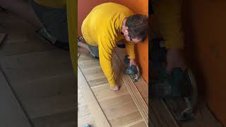 Hardwood Pro Does His Own Floor [upl. by Aneema]