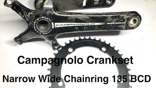 How to fit a Narrow Wide chainring on Campagnolo 135 BCD crankset [upl. by Soll]