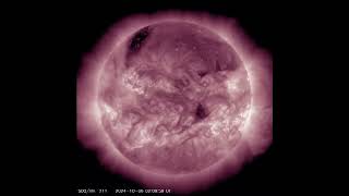 Comet C2023 A3 TsuchinshanATLAS and strong R3 Xclass solar flare event peaked at 090156 UTC [upl. by Quincey]