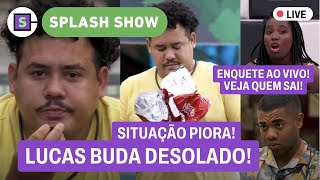 🚨BBB 24 Enquete do paredão AO VIVO Bin x Davi x Leidy x Matteus Lucas Buda fica CHOCADO com FOTO [upl. by Emmaline444]